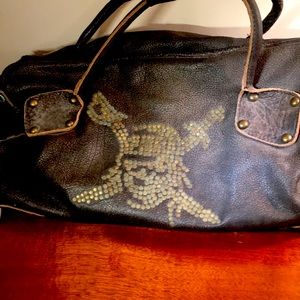 Rare Pirates of the Caribbean Leather Duffle